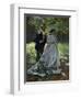 The Promenaders, or Bazille and Camille, 1865-Claude Monet-Framed Giclee Print