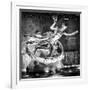 The Prometheus Statue with Snow by Night at Rockefeller Center in New York-Philippe Hugonnard-Framed Photographic Print