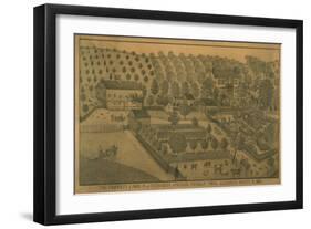 The Property of John P. and Catharina Schuring, Franklin Town, Allegheny County, Pennsylvania, 1883-Ferdinand A. Brader-Framed Giclee Print