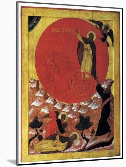 The Prophet Elijah and the Fiery Chariot, C.1570-null-Mounted Giclee Print