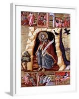 The Prophet Elijah in the Wilderness with Scenes from His Life-null-Framed Giclee Print