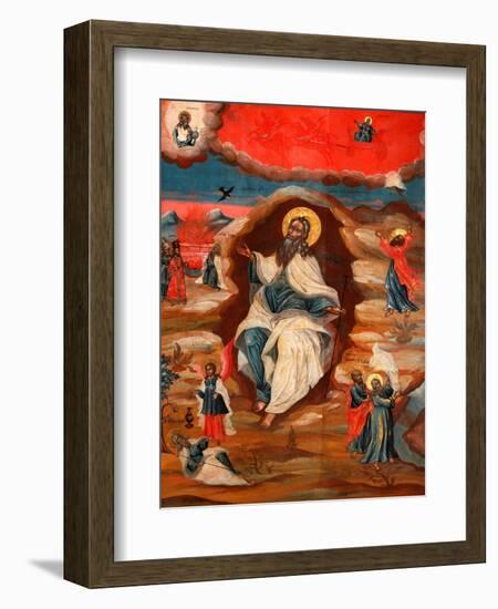 The Prophet Elijah in the Wilderness-null-Framed Giclee Print