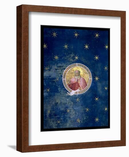 The Prophet Isaiah, Detail from the Vault, 1303-05 (Post Restoration)-Giotto di Bondone-Framed Giclee Print