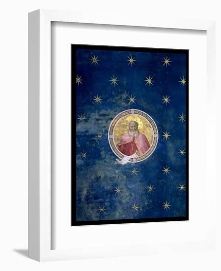 The Prophet Isaiah, Detail from the Vault, 1303-05 (Post Restoration)-Giotto di Bondone-Framed Giclee Print