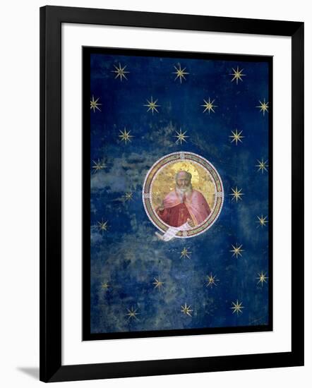 The Prophet Isaiah, Detail from the Vault, 1303-05 (Post Restoration)-Giotto di Bondone-Framed Giclee Print