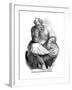 The Prophet Jeremiah, 1844-WJ Linton-Framed Giclee Print