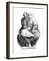 The Prophet Jeremiah, 1844-WJ Linton-Framed Giclee Print