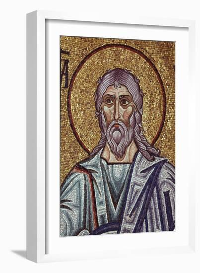 The Prophet Jeremiah (Detail of Interior Mosaics in the St. Mark's Basilic), 12th Century-null-Framed Giclee Print