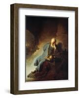 The Prophet Jeremiah Mourning over the Destruction of Jerusalem, 1630-Rembrandt van Rijn-Framed Giclee Print