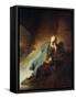 The Prophet Jeremiah Mourning over the Destruction of Jerusalem, 1630-Rembrandt van Rijn-Framed Stretched Canvas