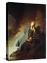 The Prophet Jeremiah Mourning over the Destruction of Jerusalem, 1630-Rembrandt van Rijn-Stretched Canvas