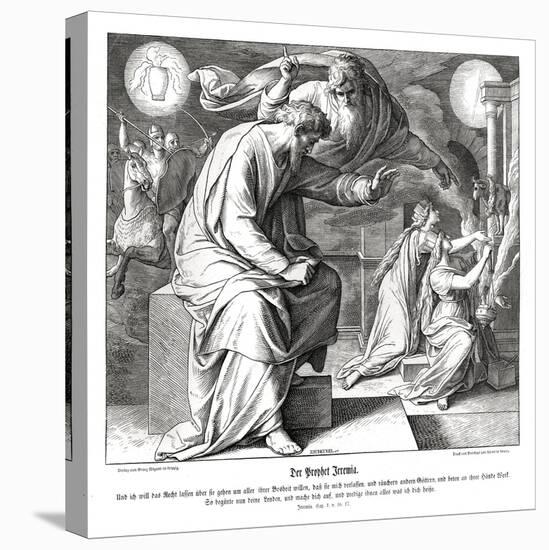 The Prophet Jeremiah-Julius Schnorr von Carolsfeld-Stretched Canvas