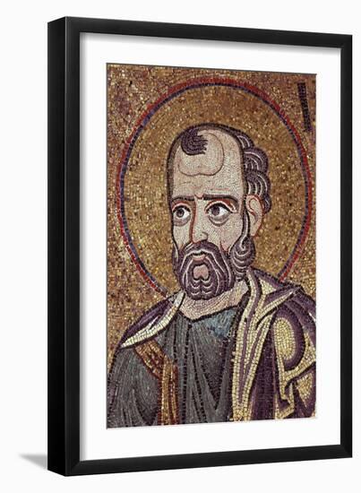 The Prophet Jonah (Detail of Interior Mosaics in the St. Mark's Basilic), 12th Century-null-Framed Giclee Print