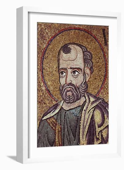 The Prophet Jonah (Detail of Interior Mosaics in the St. Mark's Basilic), 12th Century-null-Framed Giclee Print