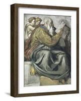 The Prophet Zachariah-Michelangelo Buonarroti-Framed Giclee Print