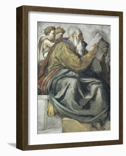 The Prophet Zachariah-Michelangelo Buonarroti-Framed Giclee Print