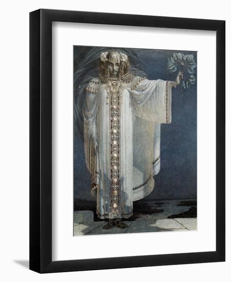 The Prophetess Libuse-Vitezlav Karel Masek-Framed Art Print