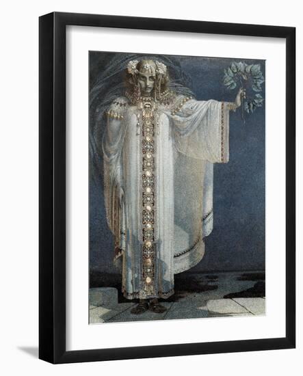 The Prophetess Libuse-Vitezlav Karel Masek-Framed Art Print