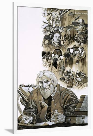 The Prophets: Nostradamus-Richard Hook-Framed Giclee Print
