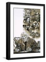 The Prophets: Nostradamus-Richard Hook-Framed Giclee Print