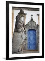 The Prophets Sculpture at Sanctuary of Bom Jesus de Matosinhos, UNESCO Site, Congonhas, Brazil-Ian Trower-Framed Photographic Print