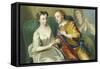 The Proposal-Philippe Mercier-Framed Stretched Canvas