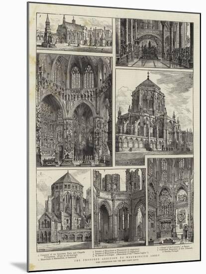 The Proposed Addition to Westminster Abbey-Henry William Brewer-Mounted Giclee Print