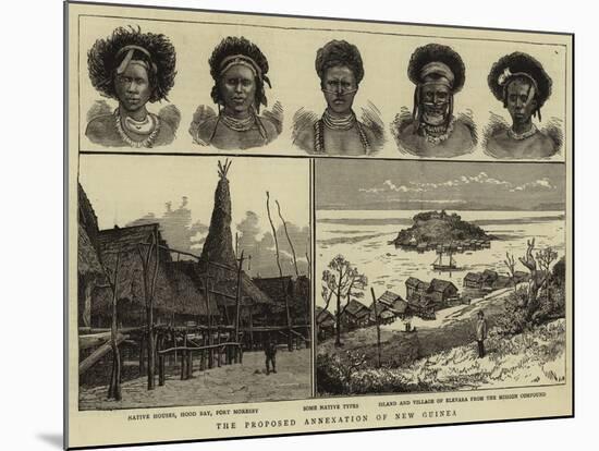 The Proposed Annexation of New Guinea-null-Mounted Giclee Print