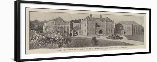 The Proposed Building for the International Institute at Peking-null-Framed Giclee Print