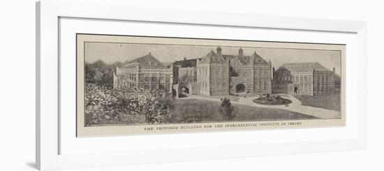 The Proposed Building for the International Institute at Peking-null-Framed Giclee Print