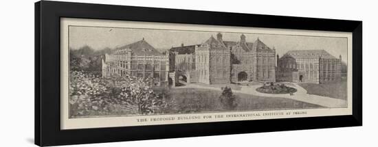 The Proposed Building for the International Institute at Peking-null-Framed Giclee Print