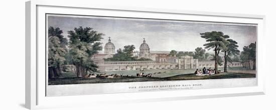 The Proposed Gravesend Railroad, 1835-Charles Joseph Hullmandel-Framed Giclee Print