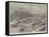 The Proposed Manchester Ship Canal, Intended Docks at Manchester-null-Framed Stretched Canvas