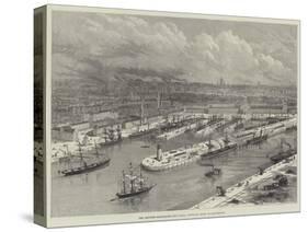 The Proposed Manchester Ship Canal, Intended Docks at Manchester-null-Stretched Canvas