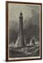 The Proposed New Eddystone Lighthouse-Samuel Read-Framed Giclee Print