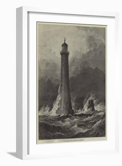 The Proposed New Eddystone Lighthouse-Samuel Read-Framed Giclee Print