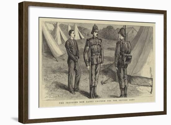 The Proposed New Khaki Uniform for the British Army-null-Framed Giclee Print