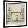 The Proposed New Tower Bridge-null-Framed Giclee Print