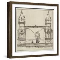 The Proposed New Tower Bridge-null-Framed Giclee Print