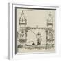 The Proposed New Tower Bridge-null-Framed Giclee Print