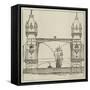 The Proposed New Tower Bridge-null-Framed Stretched Canvas