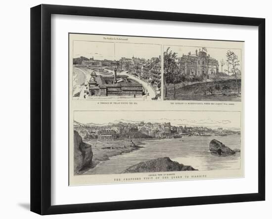 The Proposed Visit of the Queen to Biarritz-null-Framed Giclee Print