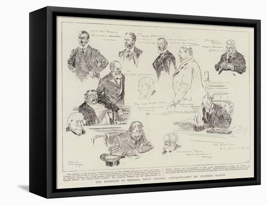 The Prospects of Imperial Penny Postage, Congratulating Mr Henniker Heaton-Frank Craig-Framed Stretched Canvas