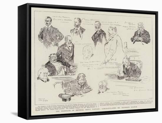 The Prospects of Imperial Penny Postage, Congratulating Mr Henniker Heaton-Frank Craig-Framed Stretched Canvas