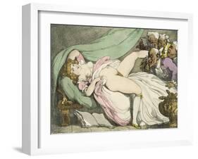 The Prostitute Observed, 1808-17-Thomas Rowlandson-Framed Giclee Print