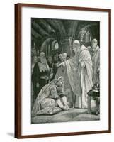 The Prostration of Harold, Son of Godwin-Richard Caton Woodville II-Framed Giclee Print