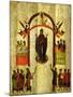 The Protection of the Theotokos (Mother of God) Russian Icon from the Zverin Monastery-null-Mounted Giclee Print