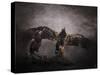 The Protector Juvenile Bald Eagles-Jai Johnson-Stretched Canvas