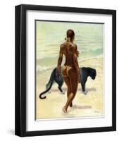 The Protector-Sterling Brown-Framed Art Print