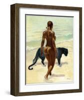 The Protector-Sterling Brown-Framed Art Print